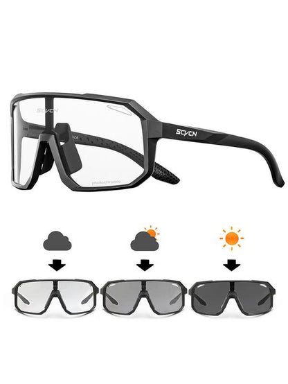 Photochromic Sports Glasses, Sun Protection Racing Cycling Glasses, Bike Shades, Sports Sunglasses, Fashion Fall Outdoor Sports Eyewear Motorcyclist Thingy