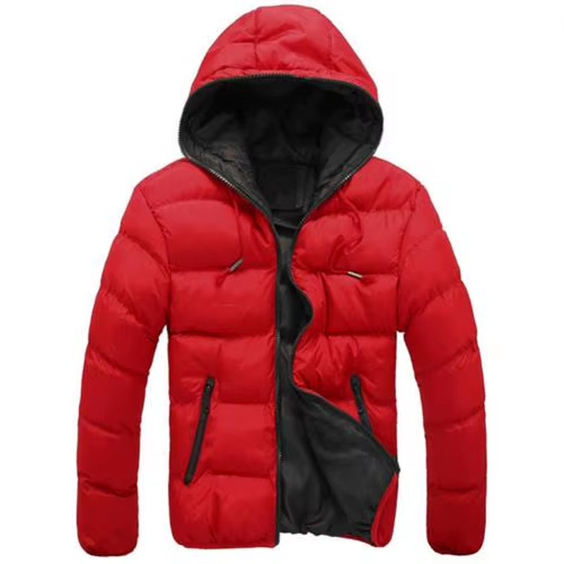 Winter Jacket Hooded Coat for Men Thick Warm Winter Jacket Men Windproof Parka Winter Jacket Hooded Jacket Men Windproof Parka