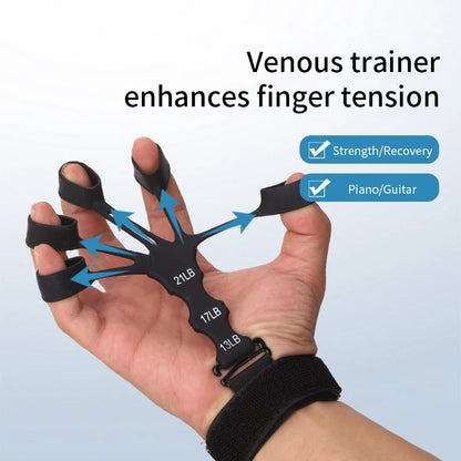 Silicone Grip Training and Exercise Finger Exercise Stretcher Hand Strengthener Arthritis Grip Trainer Hand Brush Expander Grips