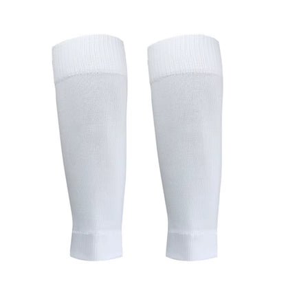 2 Pairs Set Men Grip Soccer Socks and Calf Sleeves Adult Youth Non Slip Leg Cover Guards for Basketball Football Sports Socks