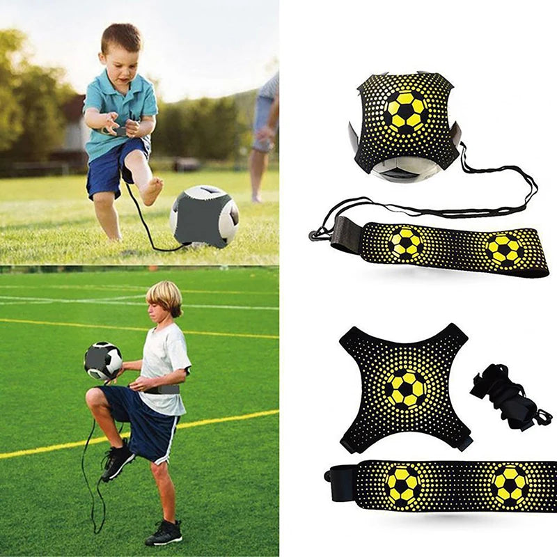 Soccer Ball Juggle Bags Children Auxiliary Circling Training Belt Kids Soccer Kick Trainer Kick Solo Soccer Trainer Football